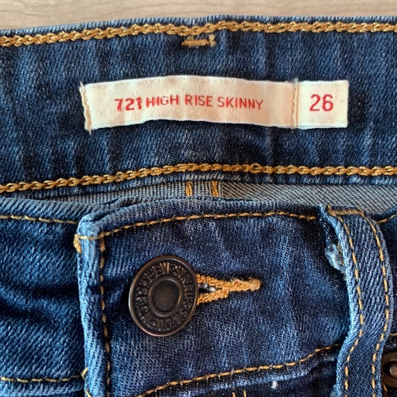 Levi’s 721 High Rise Skinny size 26 - Picture 2 of 5
